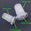 DHL 18 MM Mannelijk naar 14mm Mannelijk Glas Reducer Adapter Frosted Borosilicate Glass Drop Down Extender 10mm Vrouw - 14mm Male Glass Adapter Connect