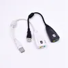 بطاقة صوت USB الخارجية 71 قناة 3D Audio Adapter 35mm Headset استبدال للكمبيوتر الشخصي على سطح المكتب JK2008KD3278915