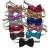 Pet Réglable Sequin Bow Tie Pet Chat Chien Collier Sangle De Cou Accessoires De Toilettage Pet Produit Fournitures De Noël Epacket