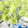 인공 칼라 백합 리얼 터치 꽃다발 꽃 홈 웨딩 장식 꽃 화환에게 10 색 컬러 연습장 믹스를 신부