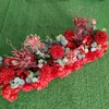 Silk Peony Rose Artificial Flower Row Diy Wedding Flower Wall Arrangement Decor Wedding Iron Arch Backdrop Garland 50 100CM1888