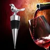 Ogród Hot Stainless Steel Love Bird Wino Korek Bridal Prezent Ślubny Butelka Korek Korek Wina Naker Vinhos Zaciski Kocham ptak