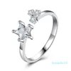 Hot Sale ring designer sieraden liefde verlovingsringen voor vrouwen 925 sterling zilveren diamant Trendy Geschikt voor sociale bijeenkomsten