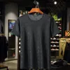 Summer Mens Big Size Brand Clothing T-shirt Fat Loose Print T-shirt Long-Sleeve Tee Shirt Large Size Men 7XL 6XL 5XL 10XL 160kg