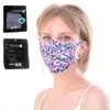 Maski Maski Designer Luksusowa twarz zmywalna tkanina Moda Masowa oddechowa respirator Outdoor Cycling Butterfly Flower Maski dla kobiet4319818