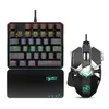 Tastatur-Maus-Kombinationsset, 35 Tasten, Mini-USB-Tastatur mit Kabel und kabelgebundene Gaming-Mäuse, Neun-Tasten-Makroprogrammierung für Gamer