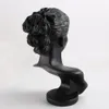 Butik Sayaç Siyah Reçine Lady Figürü Manken Ekran Büstü Kolye Kolye Küpe MX200810 için Takı Raf Standı