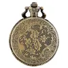 Vintage Hollow One Piece Design Pocket Pocket Watch Anime Cosplay Bronze Quartz Rel￳gios Chain Chain For Men Women Gift253D