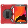 Three Layers Design Built-in Kickstand Multi-function Case with Strap for ipad 10.2 7 newipad 9.7 Screen protector hand strap