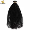 300 grammi Pre-bonded Invisible I tip Estensioni dei capelli umani Colore nero naturale Jerry Curl Afro Kinky 12-30 pollici