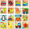 32 style Wooden Puzzle Toys for Interaction With Childs Kids Cartoon Animal Wood Puzzles Educational Toys for Children Christmas