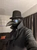 Pest doktor fågelmask lång näsa näbb cosplay steampunk halloween cosplay kostym props kråka reaper mask jk2009xb
