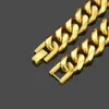 Stainless Steel Hip Hop Gold Silver Plated Charm Bracelets Link Chains Mens Punk Bangle Party Jewelry156q