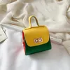 Nouveau- Mini chaîne sacs à bandoulière bébé mode sacs à main fille bicolore petit