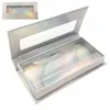 12 * 6cm Eyelash Packaging Box Lash boxar Förpackning Faux Mink Lashes Square Tom Eallyashes Case Pack J0800