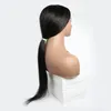 黒の女性のためのストレート人間の髪のウィッグのフルマシンウィッグ150％現代のショーブラジルの髪速いノンレース10-28インチ