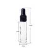 エッセンシャルオイルドロッパーボトル0.34oz / 10mlの琥珀色のガラスの瓶、香水のための空の化粧品のステンレス鋼のローラーボトル