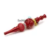 Colorful Blunt holder with Glow in the dark luminous Ball hookah mouth tips wholesale hookah Mouthpiece metal hookah tips