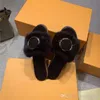 Lady Classic Fashion Mink Hair One Word Drag Series Slippersnew Autumnwinter Flat Bottom Mink Slippers Packaging Original Packaging9352972