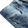 Herren Jeans Mode Streetwear Vintage Farbe Skinny Casual Herbst Denim Baumwolle Gerade Ripped Hole Hosen Hosen 4,17