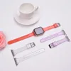 Dames Glitter Soft Silicone Sports Iwatch Band Strap voor Apple Watch Series 5/4/3/2/1 (38 mm 40mm 42mm 44mm)