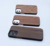 Dla iPhone 12 Max Natural Wood Telefon Cover Anti-Noch Mobile Phone Case 11 Pro 8 Plus X XS Max Screen Protective Sehll