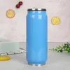 Logo personalizzato 12 once 16 once di personalità cola può modellare acciaio inox 304 Doppia parete isolata a perfetta tenuta portatile della bottiglia di acqua tumbler con coperchio