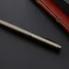 2020 luxury High quality metal Rollerball Pen wave Brushed Gun gray BLACK INK signature Office school supplies INK PEN