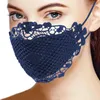 Moda mujer mascarilla adultos encaje estilo de impresión cubiertas protectoras anti polvo a prueba de viento máscaras de algodón al aire libre transpirable lavable máscaras regalos