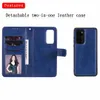 Custodie a portafoglio in pelle per Iphone 15 14 Plus 13 Pro Max 12 11 Samsung S24 S23 Note 20 S22 S21 Ultra 2in1 rimovibile staccabile slot per carta d'identità magnetica Flip Cover PU Pouch Strap