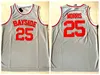 Derrick Rose #25 Simeon Zack Morris Basketball Jersey High School Film Trikots Blau gelb grau 100% ED SIZEN