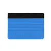 Mini Squeegee Наклейки наклейки 3M Fairment Edge Наклейка PA-1 Blue Упаковка Виниловая пленка Листовая Комната Автомобильная Корпонаторная Упаковка Упаковочный Инструмент с Черной Замшевой Фельты PP Скребок