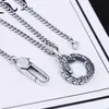 Letter Thai silver Chain Necklace Retro Couple Necklace Hip hop Men and Women Pendant jewelry Gift accessory6031508