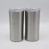 20oz 30oz Bicchiere dritto Bicchieri sottili in acciaio inossidabile Tazza dritta Vuoto isolato Doppia parete Viaggi Birra Caffè Tazze per auto