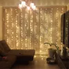 6m x 3m 600 LED Home Outdoor Holiday Boże Narodzenie Dekoracyjne Ślub Xmas String Fairy Curtain Garlands Strip Party Lights Y200903