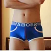Mens Boxers Algodão Sexy Homens Underwear Mens Underpants Calcinhas Masculinas Calções U Convexo Bolsa Respirável Troncos Com Bolso