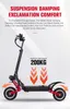 Folding Cykel Vuxen Elektrisk Scooter 60V 5600W Dual-Drive Off-Road med DISC Hydraulisk Broms Panasonic Batteri