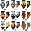 Halloween Riding Mask Magic Sjaal Pompoen Skelet Sunblock Hals Mode Gezicht Masker Rijden Outdoor Oorbeschermers Driehoekig Handdoek Designer Gezichtsmasker