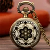 Piccolo orologio da taschino al quarzo steampunk di piccole dimensioni carino con design a fiore di giada, collana da donna, catena, regali di moda per ragazze