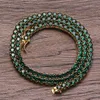 7inch 8inch 18inch 20inch 4mm Iced Out Out Bracelet Necklace Jewelery Set Luxury Designer Mens Bling Green Diamond Tennis Chain 7436421