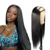 Ishow 4x4 U Part None Lace Wig Yaki Straight For Women Body Loose Deep Brazilian Virgin Human Hair Wigs Water Curly Natural Color 8-28inch