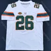 Miami Hurricanes Football Jersey NCAA College Tyler Van Dyke Henry Parrish Jr. Mark Fletcher Sean Taylor Francisco Mauigoa Young Restrepo Allen Chaney Reed Knighton