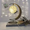 Mond Anhänger LED Nachtlicht Romantische Handarbeit Handwerk Stern Tisch Lampe Weihnachten Party Schlafzimmer Home Decor Baby Kinder Geburtstag geschenk