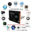 Freeshipping 1din Justerbar 9 "Android 8.1 1080p Touch Screen Car Stereo Radio med knappknapp Quad-Core Ram 1GB ROM 16GB GPS WIFI 3G 4G