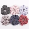 Scrunchies Nakrycia głowy Duże Włosy Krawaty Liny Elastyczne Paski Hairbands Headbands Girls Holder Ponytail Trendy Akcesoria do włosów Lsk1061