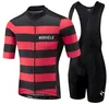 Morvelo 2021 Men Summer Clothing Cycling Clothes Kits Short Sleeve Bib Shorts Men's Breathable Set1