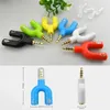 Earphone Connector Converter 3.5mm Audio Extension Adpater 1 Male for 2 Female Dual Audio Splitter Cable Adapter For Mobile Phone Tablet PC