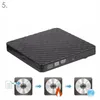 Externe DVD-schijven USB 3.0, Draagbare CD DVD / -RW Optische Drive Burner Writer voor Windows 10/8 / 7 Laptop Desktop (Zwart)