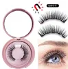 Magnetische wimpers met eyeliner en tweezer 3 paren 5 magnetische valse magnetische eyeliner langdurige wimpers met vloeibare eyeliner en twee