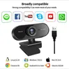 Usb Web Camera 1080P 2K 2mp hand fixed focus Computer Camera Webcams Built-in Sound-absorbing Microphone 1920 * 1080 webcam with retail box